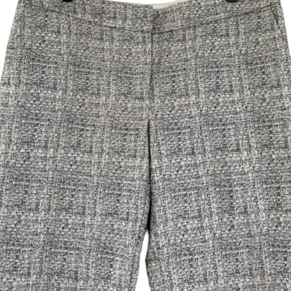 Boden Women's Bistro Metallic Textured Jacquard Crop Trouser Pants Size 18L NWT - Picture 6 of 11